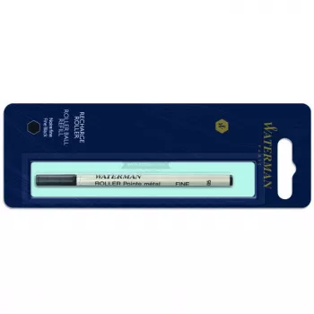 Waterman rollerball náplň čierna jemná – 1 blister balenie