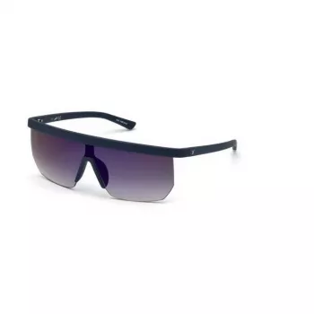 WEB EYEWEAR pánske slnečné okuliare WE0221-91X obdĺžnikové acetát čierny rám sivé sklá 54 mm