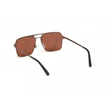 WEB EYEWEAR MAN WE0261-6036E slnečné okuliare Havana/hnedý acetátový rám zelené polykarbonátové sklo 60/14/145 mm