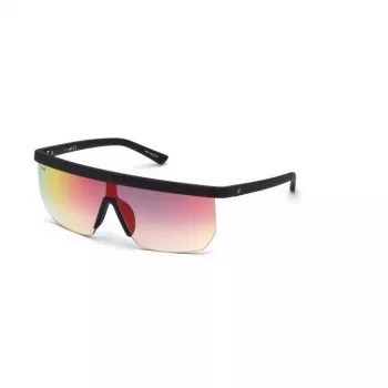 WEB EYEWEAR Pánske slnečné okuliare WE0221-02Z čierny acetátový rám sivé šošovky UV400