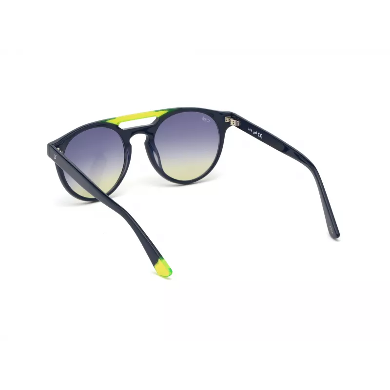 WEB EYEWEAR unisex slnečné okuliare WE0262-5190W hranatý acetátový čierny rám sivé sklá 51/19/145 mm