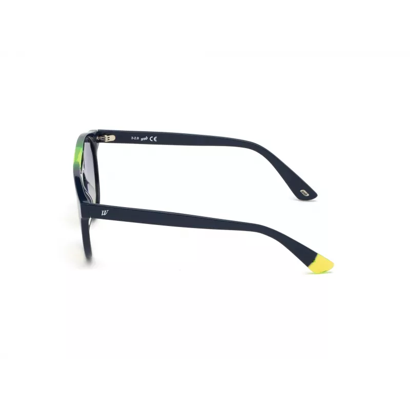 WEB EYEWEAR unisex slnečné okuliare WE0262-5190W hranatý acetátový čierny rám sivé sklá 51/19/145 mm