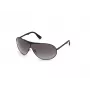 WEB EYEWEAR unisex slnečné okuliare WE0282-0001B čierny rám sivé sklá UV400 kategória 3