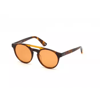 WEB EYEWEAR unisex WE0262-5156J obdĺžnikové acetátové slnečné okuliare Havana/Brown Gradient sklo 51/19/145 mm UV400