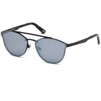 WEB EYEWEAR WE0189-02C unisex slnečné okuliare - čierny rám sivé šošovky 59 mm
