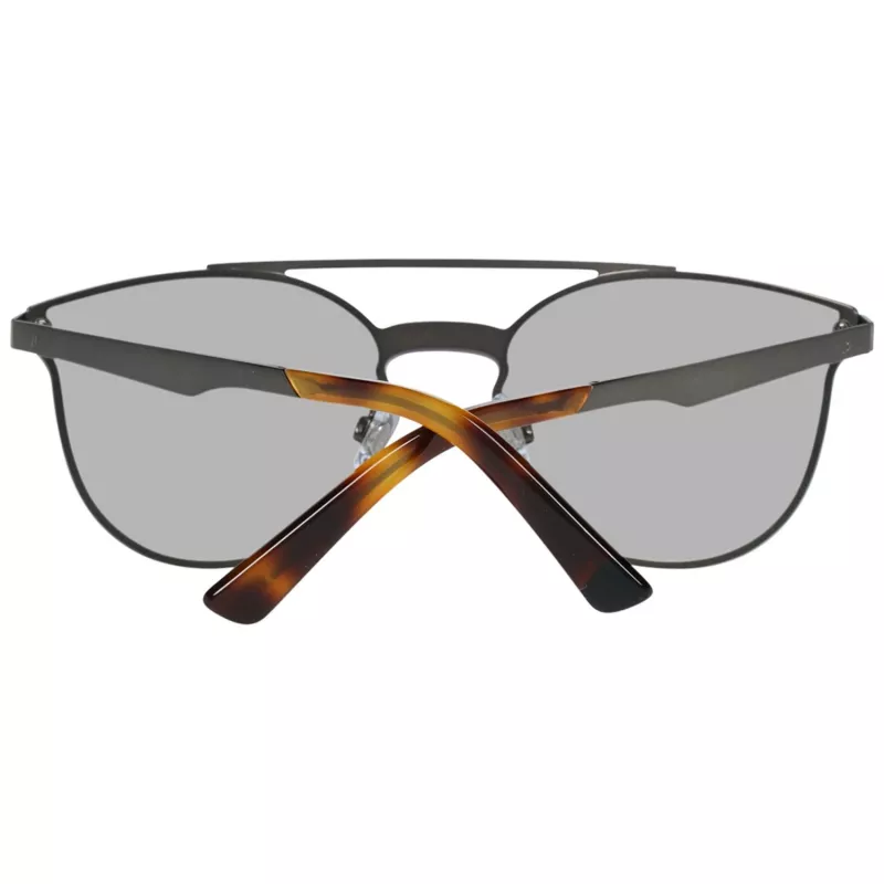 WEB EYEWEAR WE0190-0009C Unisex slnečné okuliare - geometrický čierny rám, sivé šošovky