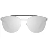 WEB EYEWEAR WE0190-0009C Unisex slnečné okuliare - geometrický čierny rám, sivé šošovky