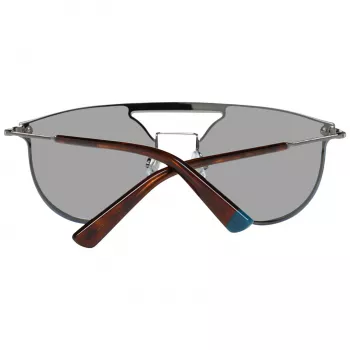 WEB EYEWEAR WE0193-13808V Unisex slnečné okuliare - lesklý čierny rám, dymovo sivé sklá, 54 mm