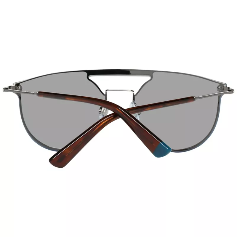 WEB EYEWEAR WE0193-13808V Unisex slnečné okuliare - lesklý čierny rám, dymovo sivé sklá, 54 mm