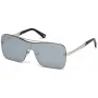 WEB EYEWEAR WE0202-16C Unisex slnečné okuliare, lesklý čierny rám, sivé šošovky, 54 mm