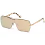 WEB EYEWEAR WE0202-34G unisex havana acetátové slnečné okuliare so zelenými polykarbonátovými sklami UV400
