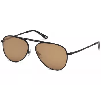 WEB EYEWEAR WE0206-02G unisex obdĺžnikové slnečné okuliare - havana acetátový rám, zelené polykarbonátové sklá, UV400 ochrana