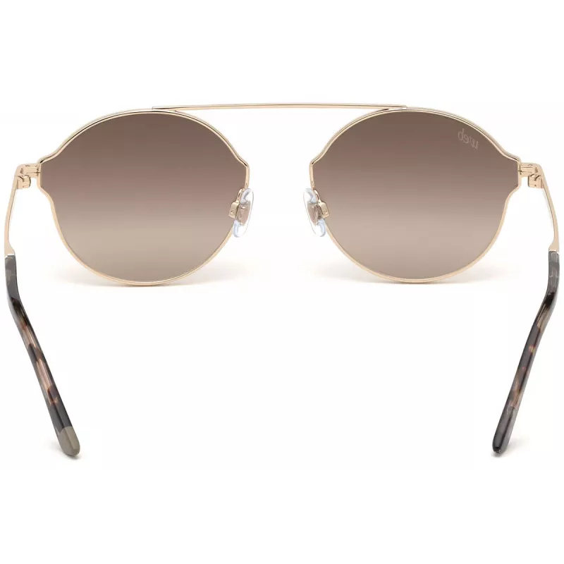 Web Eyewear WE0243-32G Unisex pilotné slnečné okuliare zlatý rám hnedé gradientové sklo UV400 58 mm