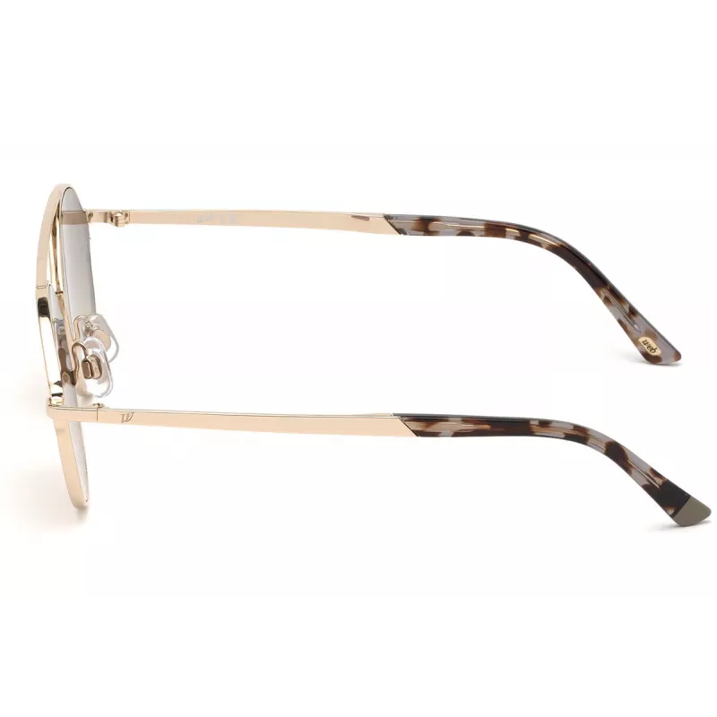 Web Eyewear WE0243-32G Unisex pilotné slnečné okuliare zlatý rám hnedé gradientové sklo UV400 58 mm
