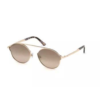 Web Eyewear WE0243-32G Unisex pilotné slnečné okuliare zlatý rám hnedé gradientové sklo UV400 58 mm