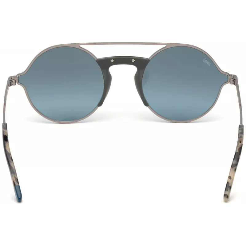 WEB EYEWEAR WE0247-09Q unisex hranaté slnečné okuliare Havana acetátový rám hnedé polykarbonátové sklá UV400