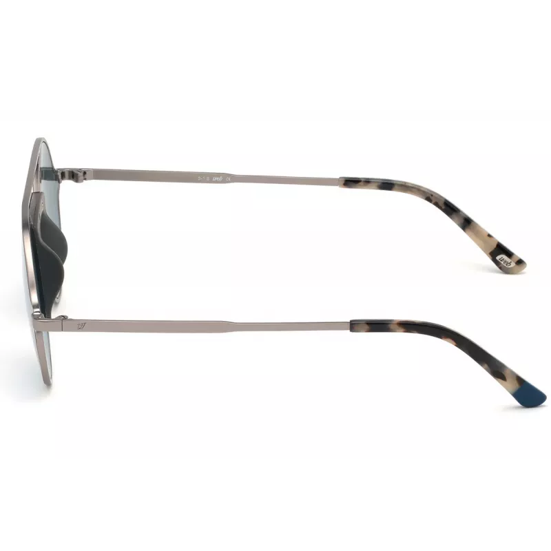 WEB EYEWEAR WE0247-09Q unisex hranaté slnečné okuliare Havana acetátový rám hnedé polykarbonátové sklá UV400