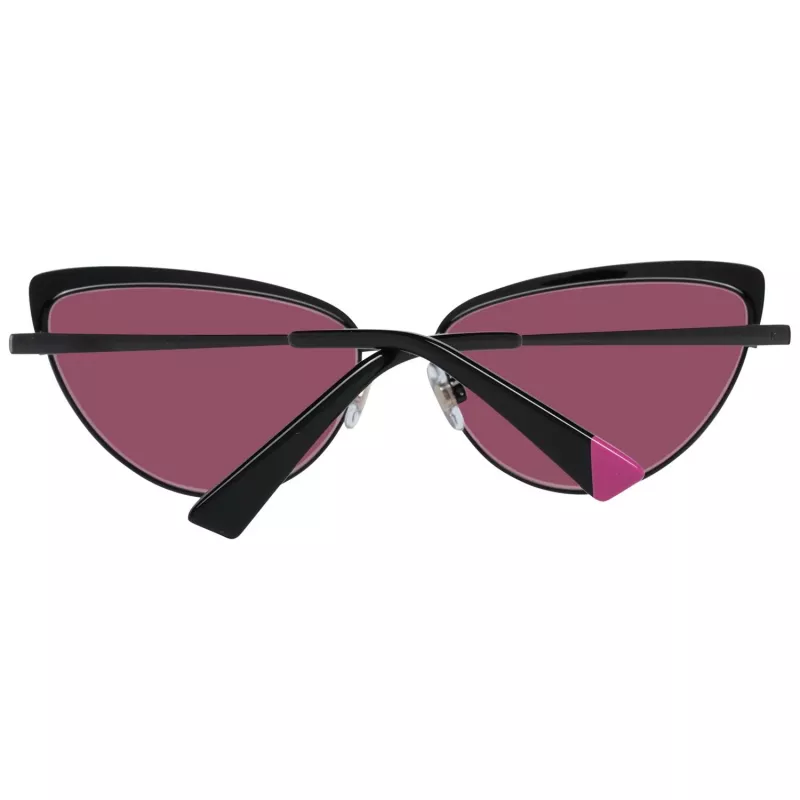 WEB EYEWEAR dámske hranaté acetátové slnečné okuliare WE0272-5901Z - čierny rám sivé sklá 59mm
