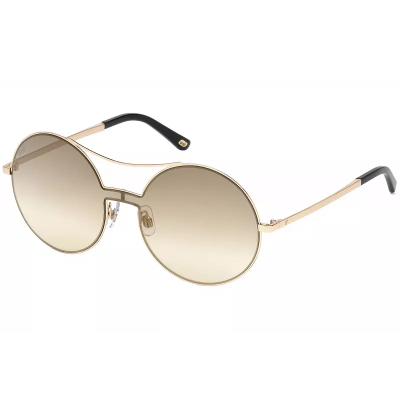 WEB EYEWEAR Dámske slnečné okuliare WE0211-28G zlatý kovový rám hnedé gradientové šošovky 59 mm