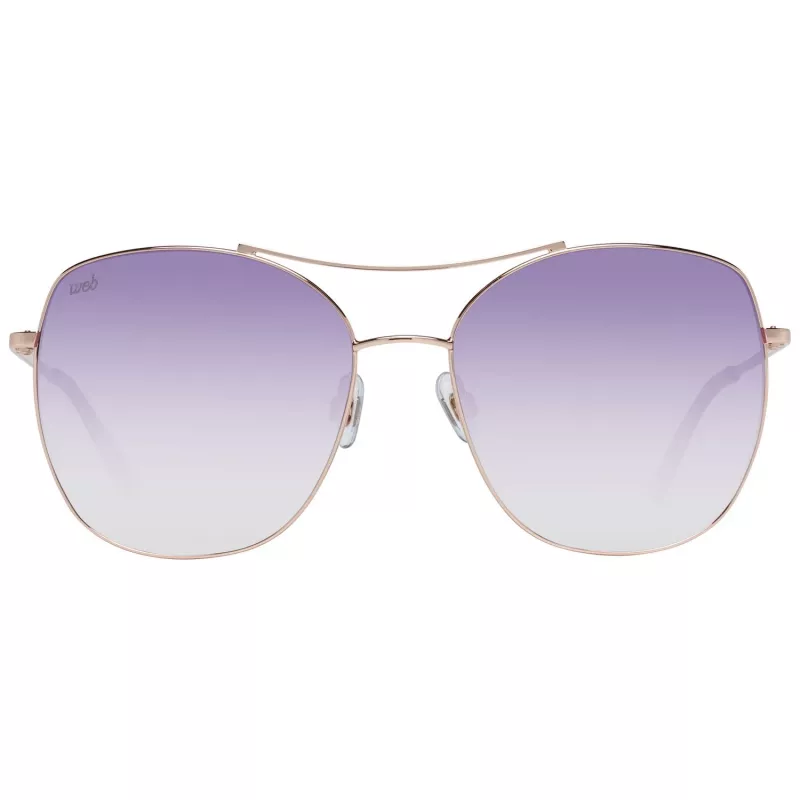 WEB EYEWEAR dámske slnečné okuliare WE0245-5833Z - hnedý gradient, obdĺžnikový acetátový rám