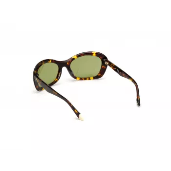 WEB EYEWEAR dámske slnečné okuliare WE0289-5652N havana acetát hranatý rám hnedé gradientové sklá 56/19/130 mm
