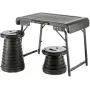 WEDO camping set 1 stôl a 2 teleskopické stoličky NXT čierny