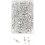 WEDO pripináčiky, číre, 100 ks, hrúbka hrotu 12 mm, priemer hlavičky 10 mm, v priehľadnej plastovej krabičke (54 249)