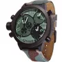 WELDER MAN K29-8004 53mm analógové quartzové hodinky čierny ciferník kožený remienok
