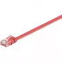 Wentronic 96400 1m Cat6 U/UTP červený sieťový patch kábel