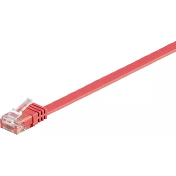 Wentronic 96418 Cat6 U/UTP RJ45 patch kábel, 3 m, červená, 1 Gbps, 250 MHz, meď, PVC plášť
