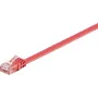 Wentronic 96418 Cat6 U/UTP RJ45 patch kábel, 3 m, červená, 1 Gbps, 250 MHz, meď, PVC plášť