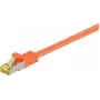 Wentronic Cat.7 S/FTP sieťový patch kábel, RJ45 konektor samec na samec, 25 m, pozlátené kontakty, 10 Gbps, čierny 91669