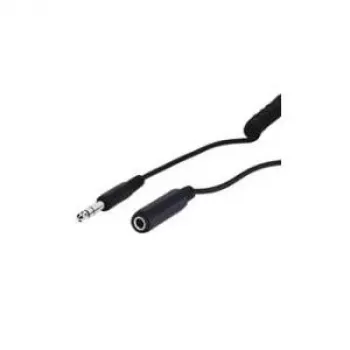 Wentronic Goobay 6,35 mm jack predlžovací kábel, 5 m, TRS stereo, konektor samec na konektor samica, čierna 50016