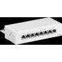 Wentronic Goobay 62069 26-portový Cat6 S/UTP tienený patch panel, 1U 19 palcová rack montáž, biely