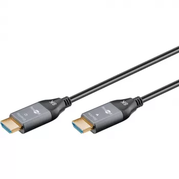 WENTRONIC Goobay 76276 aktívny optický HDMI kábel AOC 8K – 10 m, HDMI 2.1, 48 Gbps, 8K@60Hz, 4K@120Hz, Dynamic HDR, eARC, VRR, ALLM, HDCP 2.3, čierny