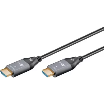 WENTRONIC Goobay 76276 aktívny optický HDMI kábel AOC 8K – 10 m, HDMI 2.1, 48 Gbps, 8K@60Hz, 4K@120Hz, Dynamic HDR, eARC, VRR, ALLM, HDCP 2.3, čierny