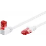 WENTRONIC Goobay CAT 6 patch kábel 1x 90° zahnutý, U/UTP, biely, 5 m - Top Latch, CCA hliník s medenou vrstvou (51525)