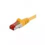 Wentronic Goobay CAT 6 patch kábel, S/FTP (PiMF), žltý, 50 m – LSZH bez halogénov, meď 68309