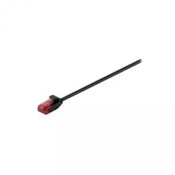 Wentronic Goobay CAT 6 Slim patch kábel, U/UTP, čierna, 7,5 m, meď 93729