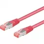 Wentronic Goobay CAT 6a S/FTP patch kábel, purpurová, 1 m, LSZH, meď 93682
