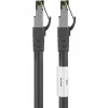 Wentronic Goobay CAT 8.1 S/FTP patch kábel, LSZH, čierny, 1 m 66721