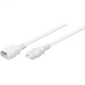 Wentronic Goobay predlžovací kábel chladničky C14 na C13, 1 m, biely 97582