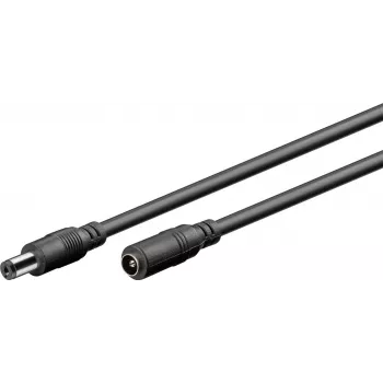Wentronic Goobay DC predlžovací kábel 5 m čierny 76671