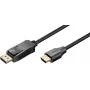 Wentronic Goobay DisplayPort na HDMI kábel 1,8 m čierny 4K@30Hz 80524