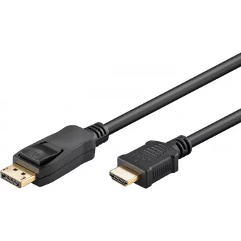 WENTRONIC Goobay DisplayPort na HDMI kábel 1,8m čierny 80517