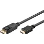 WENTRONIC Goobay DisplayPort na HDMI kábel 1,8m čierny 80517
