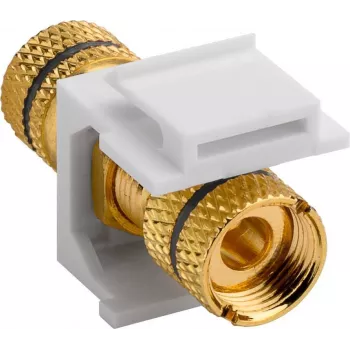 WENTRONIC Goobay Keystone reproduktorový modul, čierny - banánové konektor samica na skrutkovú svorku (79476)