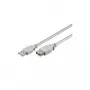 Wentronic Goobay USB 2.0 Hi-Speed predlžovací kábel, sivá, 3 m, Type-A konektor samec na Type-A konektor samica 50961