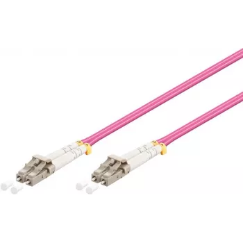 Wentronic LC-LC OM4 duplex multimode LWL patch kábel, 50/125µm, LSZH, ružová 95940