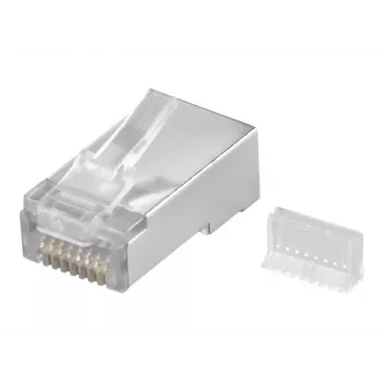 Wentronic RJ45 modulárny konektor tienený 8P8C pre okrúhly kábel, Bulk